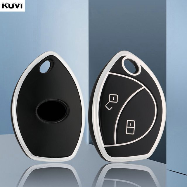 Kuvi TPU Schlüsselhülle für Toyota Truguard VG und Renault Logan Cobra Fernbedienung mit 2 Knöpfen - Bild 1