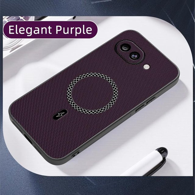 Magnetische Handyhülle mit 3D Lederstruktur für Google Pixel 10A, kabelloses Laden und Stoßschutz - Bild 1