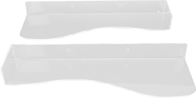 KONNWEI 2er Set Schwebendes Schuhregal aus Acryl in L-Form, transparent - Bild 1