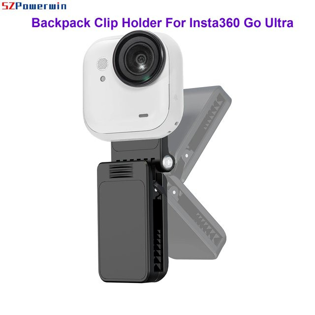 Insta360 Quick-Release Rucksack Clip Halterung für Insta360 Go Ultra Action Camera Zubehör in Schwarz - Bild 1
