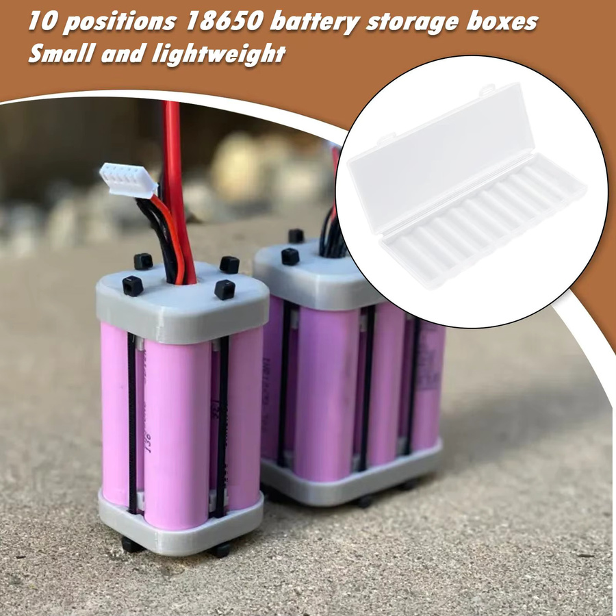 Wasserdichte Batterie-Aufbewahrungsbox aus robustem Hartplastik in Weiß für die Garage und Haushalt - Bild 3