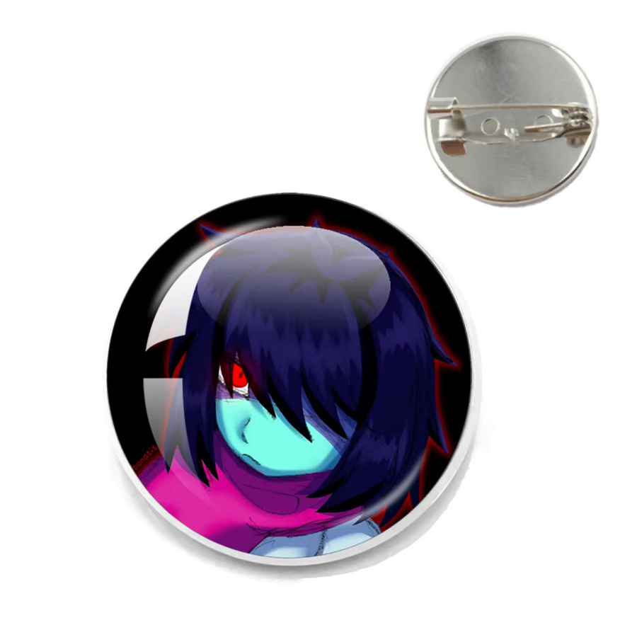 Glasbrosche Deltarune Kris, Metallnadel, Abzeichen - Bild 2