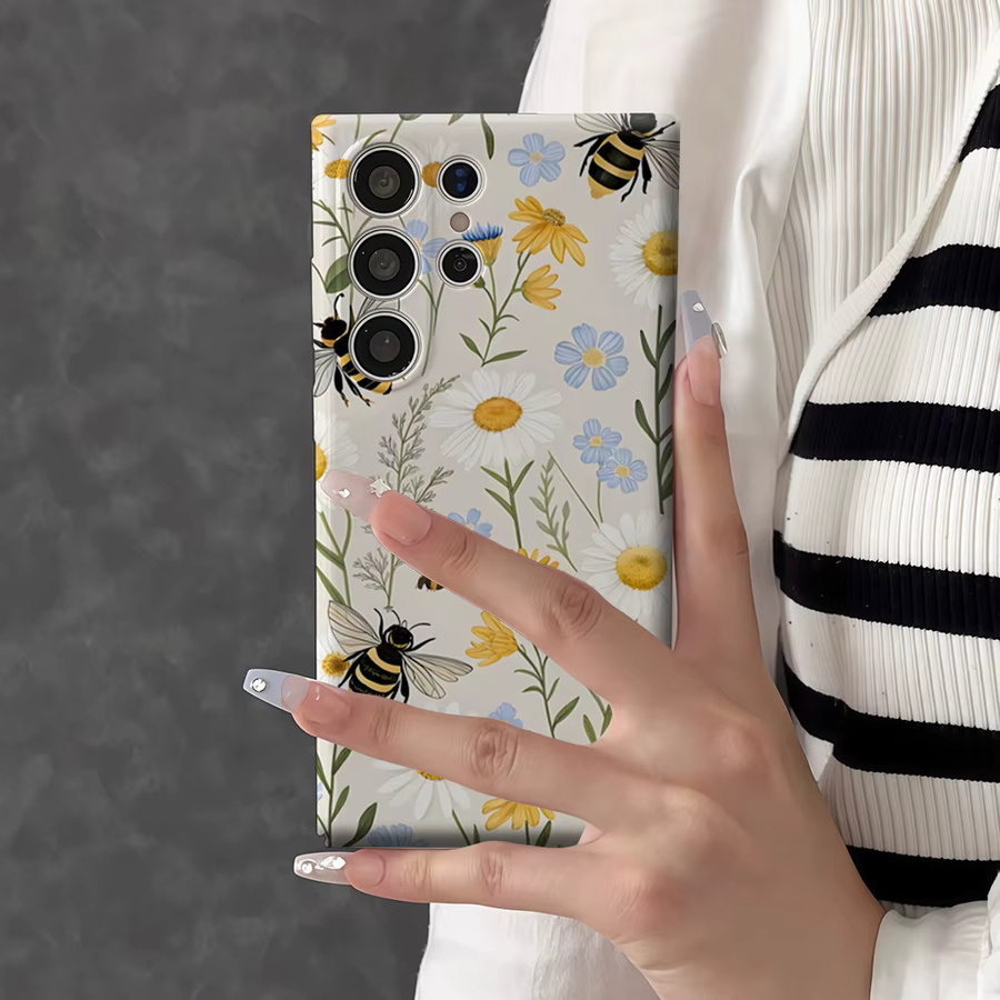 Daisy & Bee Meadow Handyhülle für Samsung Galaxy S26 S25 S24 S23 Ultra Plus Stoßfeste Doppelschicht Robuste Rückabdeckung Multicolour - Bild 5