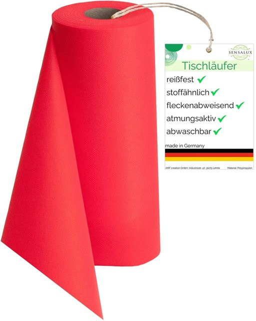 Sensalux Vlies-Tischläufer Pink, wasserabweisend und waschbar, Breite: 50 cm, Länge: 25 m - Bild 1