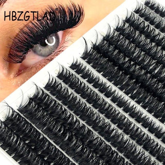 HBZGTLAD Einzelwimpern Cluster, Black, Natürlich, Unisex - Bild 1