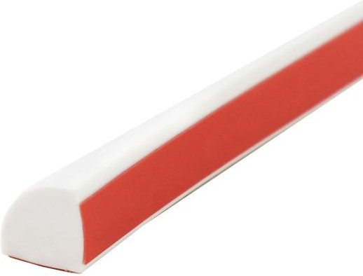 Dengjunhu Flexible Viertelkreisleiste aus PVC in Weiß, 300 cm selbstklebende Eckleiste für Wände und Bodenwannen - Bild 1