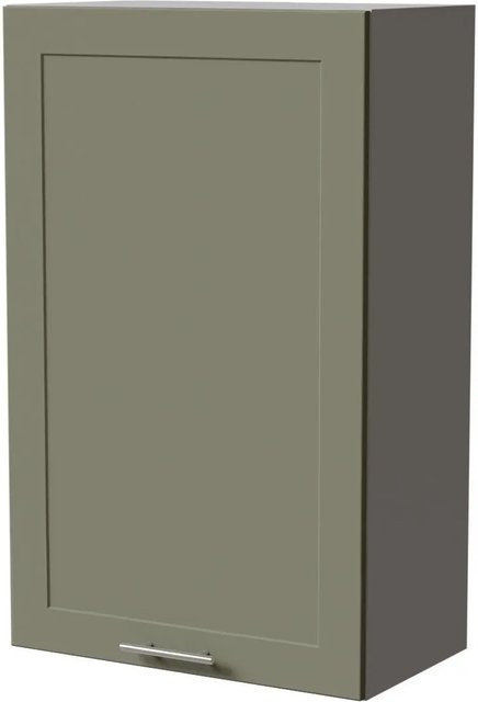 Feldmann-Wohnen Hängeschrank Oslo W4/60/60 Grau und Reed Green Matt mit Soft-Close-Türen, B/T/H: 60 x 32,5 x 96 cm - Bild 1