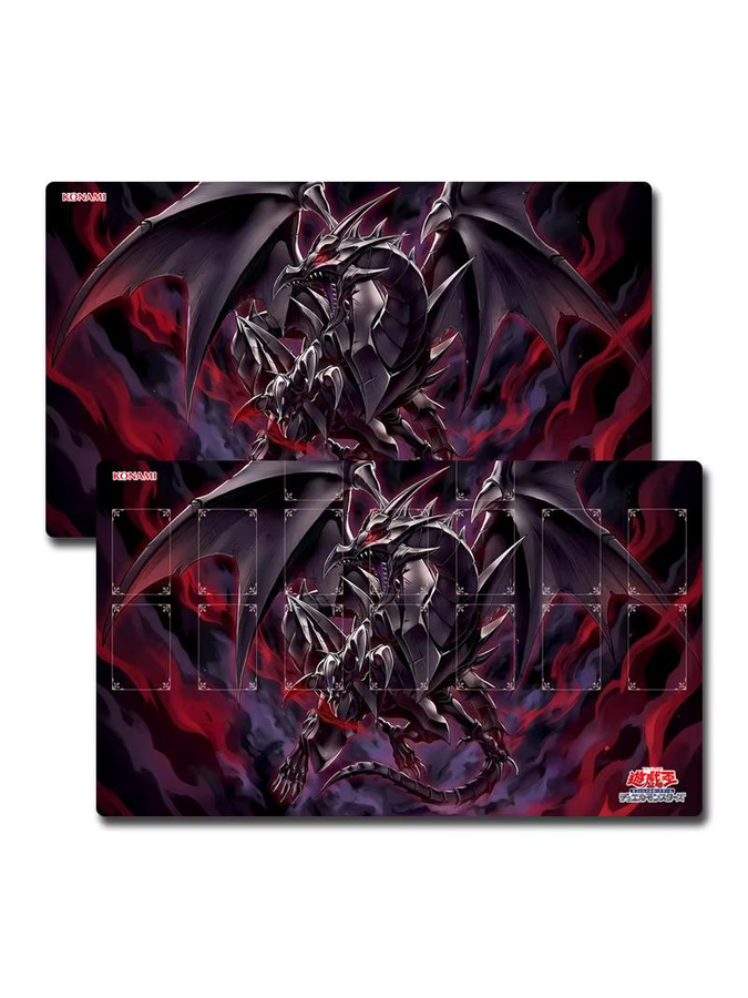 Yu-Gi-Oh! Red-Eyes Transcend Black Dragon Spielmatte, Gummi, Schwarz - Bild 3