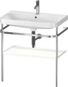 Duravit Möbelwaschtisch-Kombi Happy D.2 Plus mit Konsole, Weiß Matt, B: 77,5 cm, T: 49 cm - Bild 1