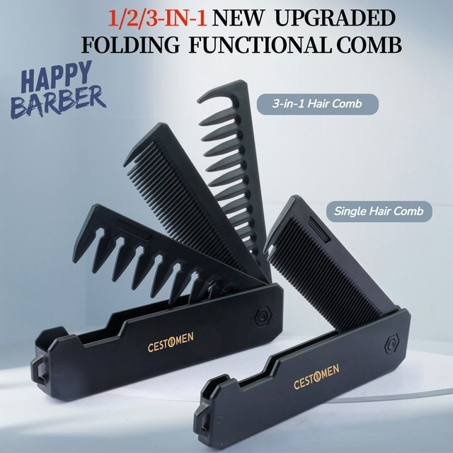 Happy Barber Haar Kamm, Kunststoff, Unisex - Bild 1