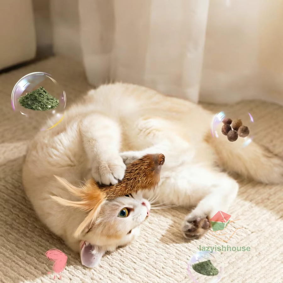 Fengrong Kaninchenfellball Katzenspielzeug, Katzenminze, Katzen-Teasing-Stick - Bild 6