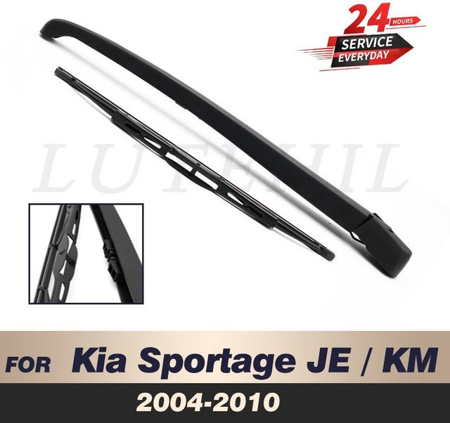 LUTEHIL Heckscheibenwischer Set für Kia Sportage 2004-2010, 13 Zoll, Schwarz - Bild 1