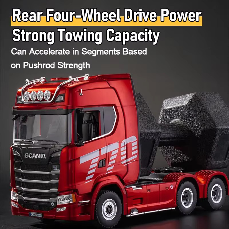 HUINA 1501 RC Lkw Anhänger Modell, 1:18, mit Licht, Metall - Bild 3