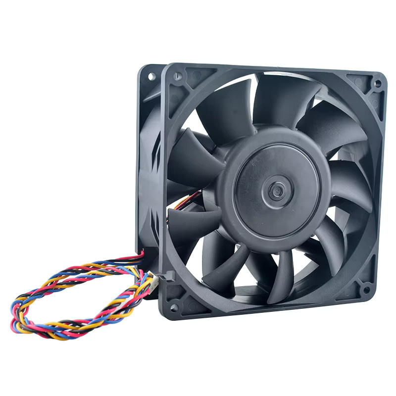 ANCHAOPU Hochgeschwindigkeits-Lüfter ACP-14050B-24PWM in Schwarz, B/T/H: 14 x 14 x 5 cm, DC 24 V, 1,30 A für Server und Inverter-Netzteile - Bild 5
