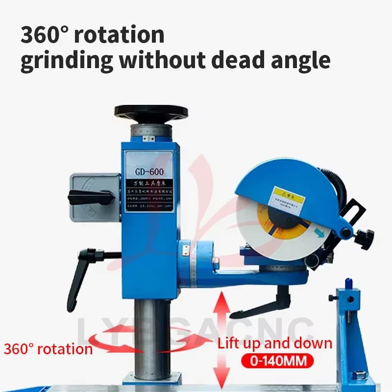 Multifunktionale Universal-Werkzeugschleifmaschine GD-60 Metallschneidewerkzeug-Schärfmaschine mit 50K Bohrer- und Gewindeschneidwerkzeug-Schleifset in Blau - Bild 3