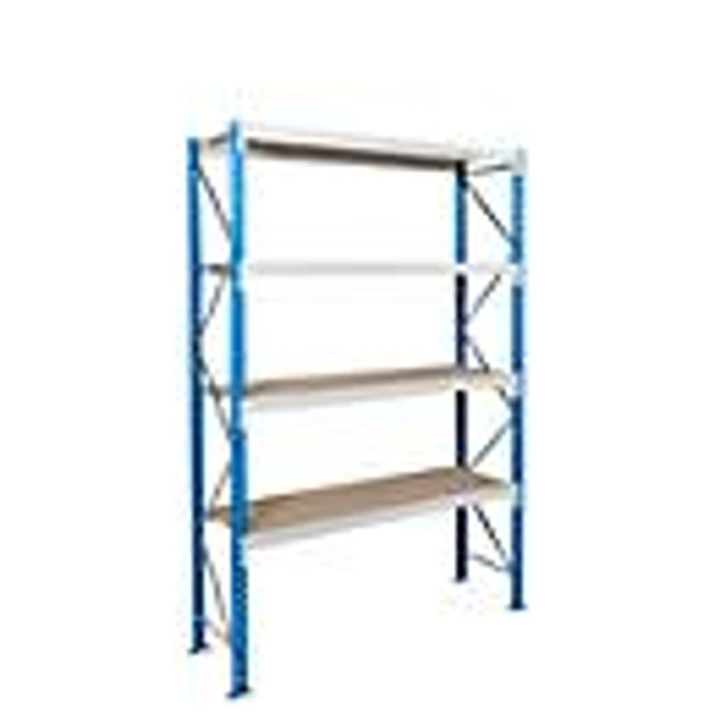 ManOrga Weitspannregal Epsivol in Blau und Grau mit 4 Ebenen, B/T/H: 225 x 100 x 250 cm - Bild 3