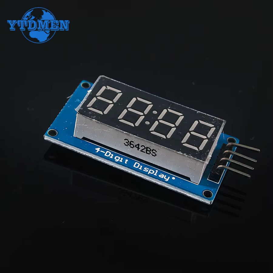 YTDMEN TM1637 4-Bit Digital-LED-Anzeigemodul mit 0,36 Zoll roter Anodenröhre und vier seriellen Treibern für Arduino - Bild 2