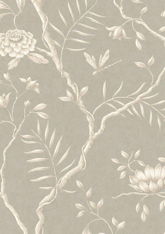 Lewis & Wood Tapete Jasper Peony in Beige mit floralem und botanischem Design - Bild 2