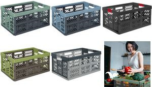 Keeeper Profi-Klappbox grün mit Softgriffen, 45 Liter, B/H/L: 37 x 28 x 45 cm - Bild 2