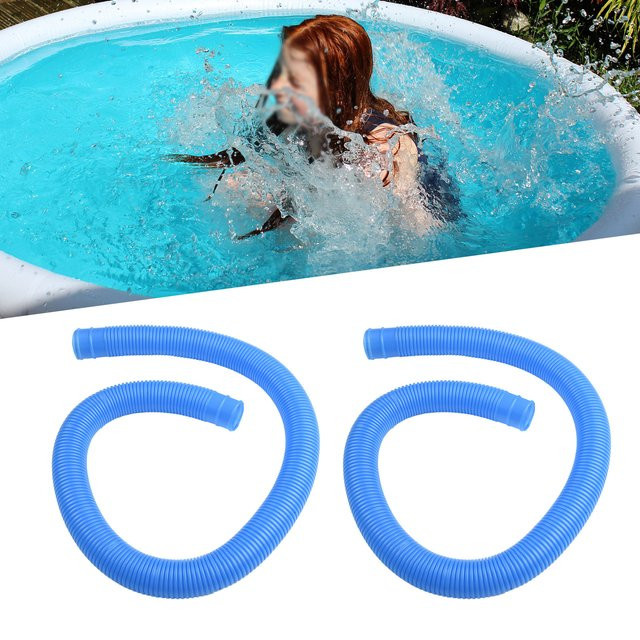 Intex Flexibler Schlauch für oberirdische Pools und Whirlpools, 2x32mm, Farbe: Weiß/Blau - Bild 1