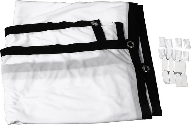 OutsideWorld Faltbare Projektorleinwand aus weichem Polyester für Außen und Zuhause, 120 Zoll, Weiß - Bild 1