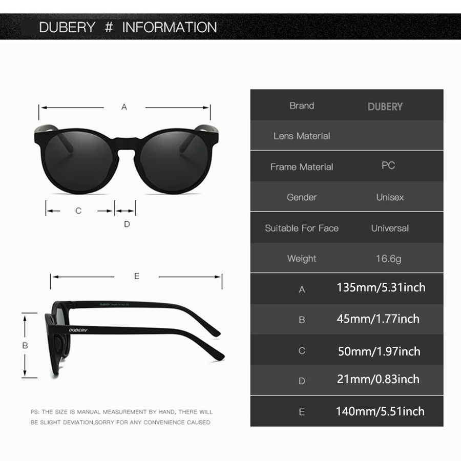 DUBERY 225 Sonnenbrille, Vollrand, Unisex, Kunststoff, polarisiert - Bild 2