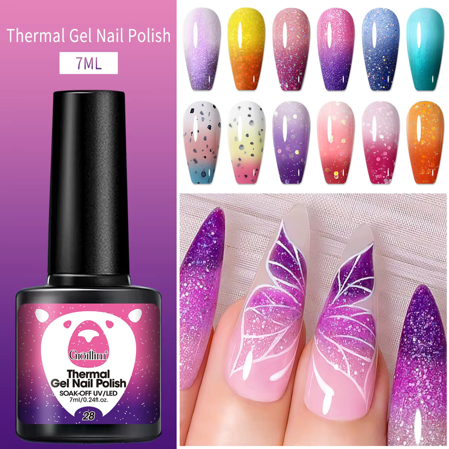 Groillim Nagellack-Set, 6-teilig, farbwechselnd, Unisex - Bild 4