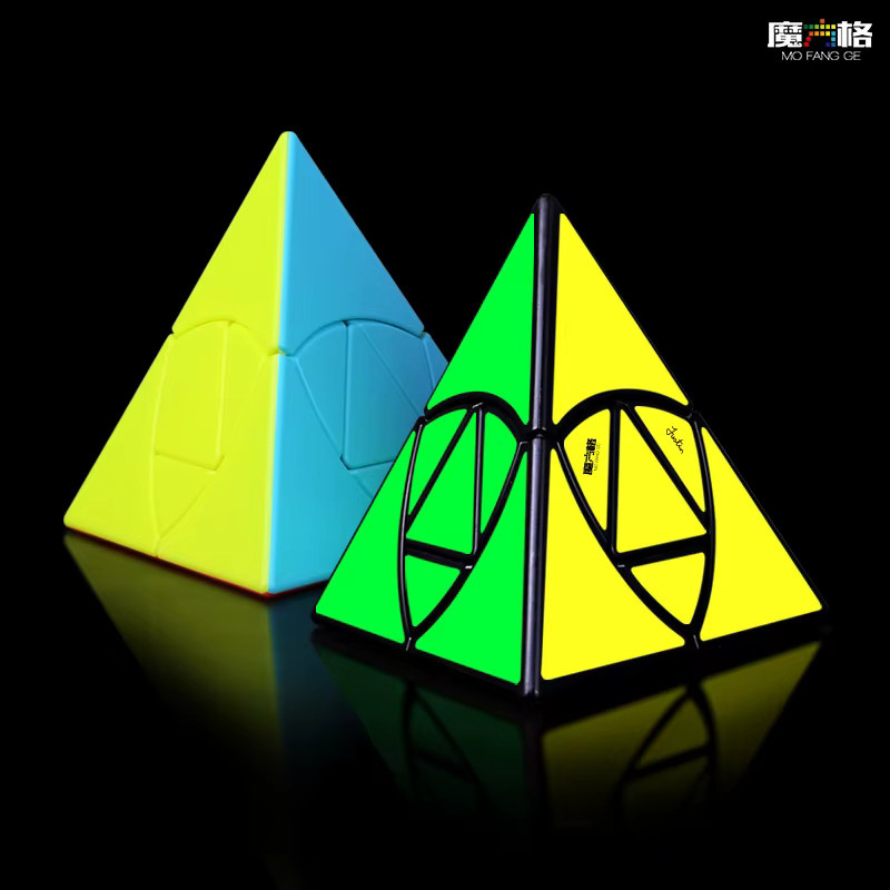 QIYI MoFangGe Duomo Pyramind Reisknödel Zauberwürfel, stickerloser professioneller Jinzita Twisty-Würfel - Bild 1