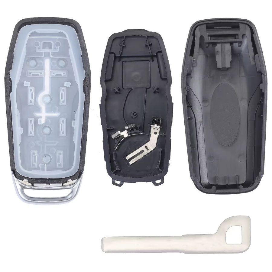 KEYECU 5B Fall Smart Remote Auto Schlüsselanhänger Shell Cover für Ford Fusion Explorer Edge Mustang F-150 F-250 Lincoln MKC MKX MKZ in Schwarz - Bild 2