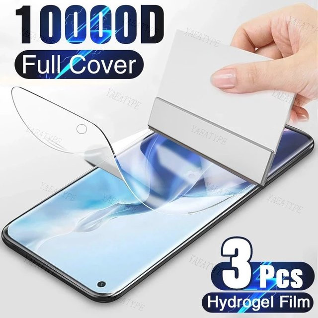 3er-Pack Hydrogel Display-Schutzfolie für OPPO Reno 4 5G, Reno 7, Reno 5 Lite, 5A, 5F, 5K, 5Z, Reno 4F, 4 Lite, 4 SE, 4Z, Reno 6Z, 2Z in Transparent - Bild 1