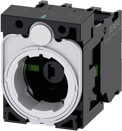 Siemens 3SU1501-1AG50-1NA0 Kontaktelement mit LED-Element und Adapter, 2 Schließer, Blau, 24V DC/AC - Bild 1