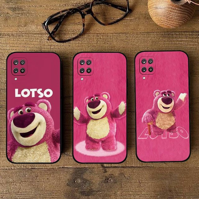 L-Lotso Huggin'Bear Soft Cover Handyhülle für Samsung Galaxy S21 S22 S23 S24 S25 S26 Ultra FE Plus 5G A52S in Pink - Bild 1