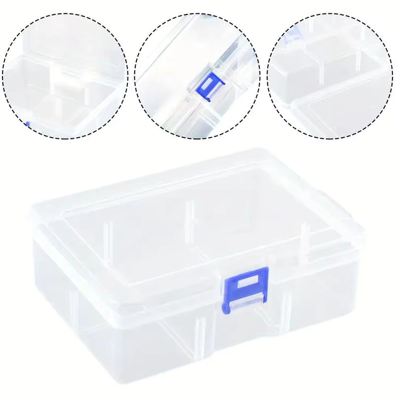 Transparente Kunststoff-Aufbewahrungsbox aus Kunststoff zur staubdichten und wasserdichten Aufbewahrung von Werkzeugen oder Schmuck mit klarer Sicht - Bild 2