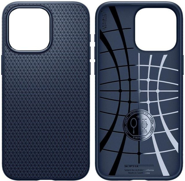 Spigen Liquid Air Schutzhülle für iPhone 15 Pro Max in Marineblau - Bild 1