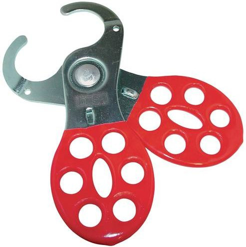 Kasp K20025D Sicherungshaspe in Rot, Breite: 90 mm - Bild 1