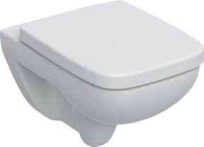 Geberit Wand-WC Renova Plan Washdown Tiefspüler-Set aus Keramik in Weiß, B/H/T: 36 x 38 x 54 cm - Bild 1