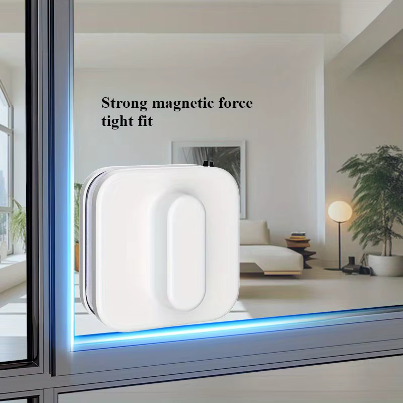 Magnetische Doppelseitige Reinigungsbürste von Untior in Weiß für die Fensterreinigung in großen Höhen - Bild 2