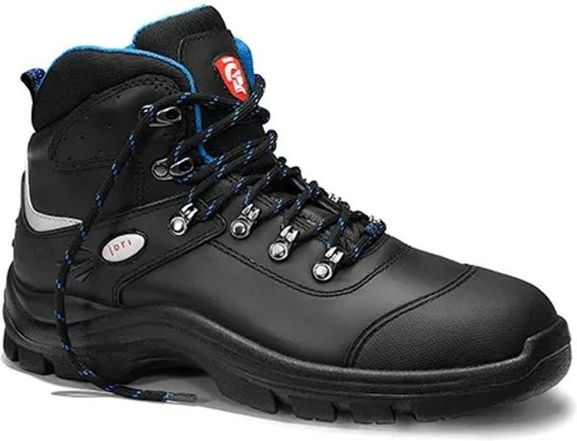Elten Sicherheitsschnürstiefel Rocky S3 aus Rindleder in Schwarz und Blau, Größe 42 - Bild 1