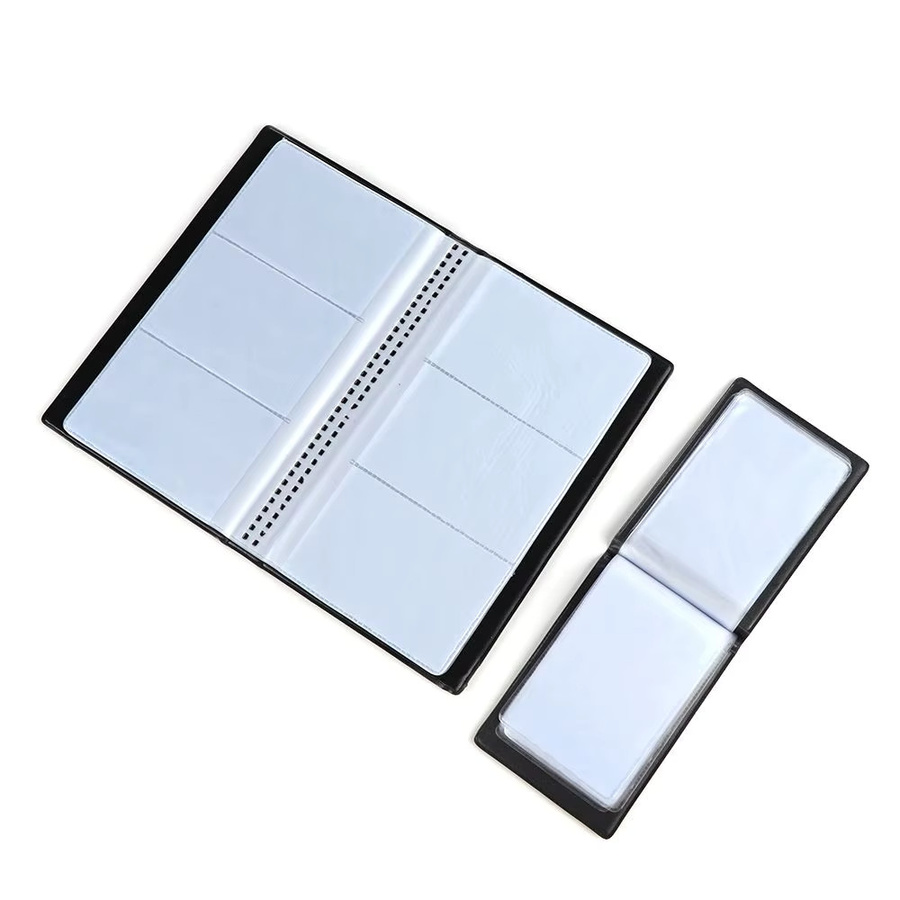 Lederkartenalbum in Schwarz für Kreditkarten, Ausweise und Sammelkarten - Bild 2