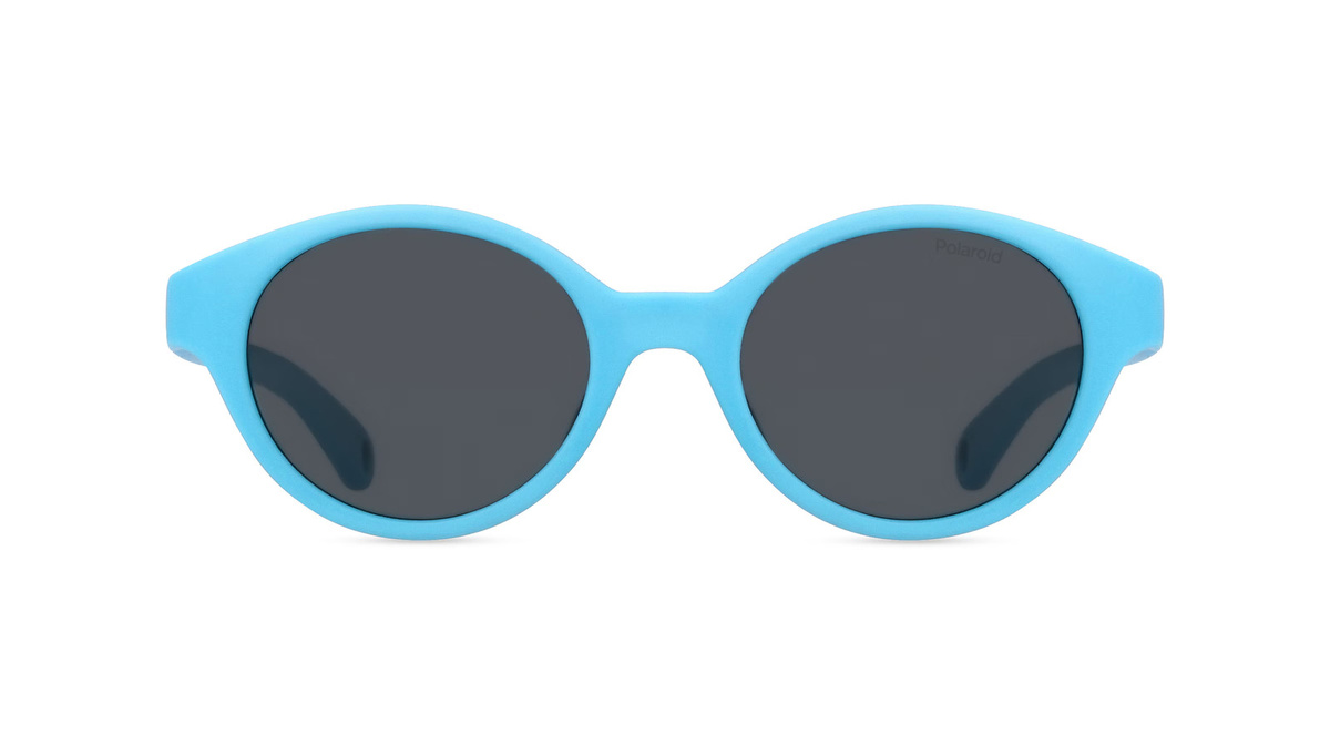 Polaroid PLD K007/S Sonnenbrille, Vollrand, Oval, Acetat, Unisex, blau, grau - Bild 1
