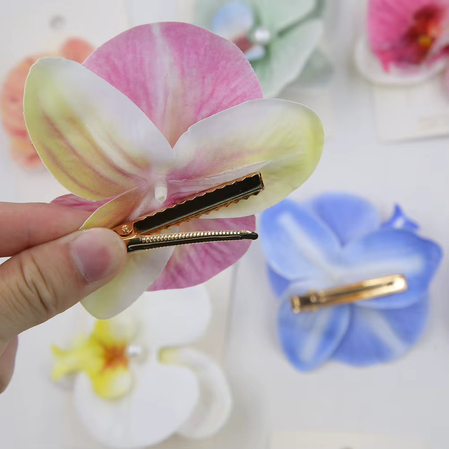 QueenBaby Haarspangen, Orchideenblume, Perle, Damen, Mädchen - Bild 3