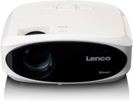 Lenco LPJ-900WH LCD-Projektor in Weiß mit Full HD, 250 ANSI-Lumen, Bluetooth und HDMI - Bild 1