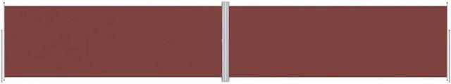 Furnicato Seitenmarkise ausziehbar Braun B: 1200 cm, H: 220 cm - Bild 1