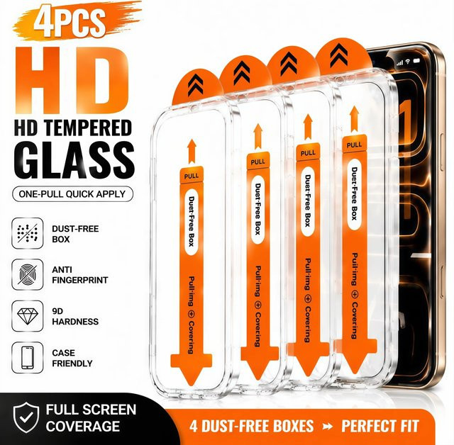 Samsung Schutzglas Set transparent für A57 A56 A55 A35 A36 A16 A17 A26 A24 A15 A14 A13 A12 A71 A72 A73 hochauflösend und blasenfrei - Bild 1