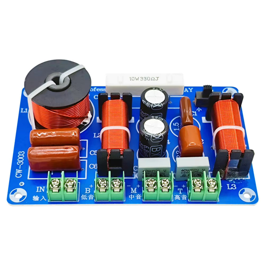 ALLOYSEED 250W Audio HiFi Filterplatine 3-Wege-Lautsprecherfilter Crossover mit einstellbarer Frequenz 5200Hz-5500Hz für dein Heimkino-Upgrade - Bild 5