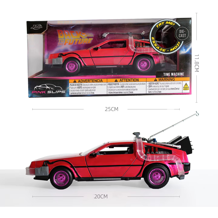 JADA Toys Zurück in die Zukunft Pink Slips Edition Time Machine, Druckgussmodell, 1:24 - Bild 6