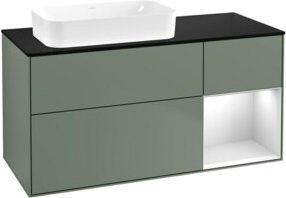 V&B Waschtischunterschrank Finion in Weiß lackiert, B/T: 120 x 60 cm - Bild 1