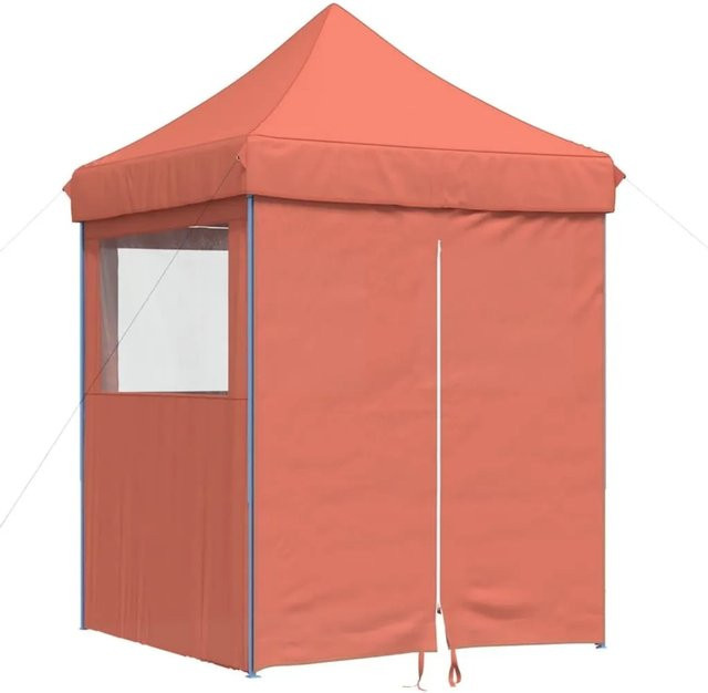 vidaXL Partyzelt Pop-Up Faltbar mit 4 Seitenteilen und Fenstern Terrakottarot B: 306 cm, T: 200 cm, H: 14 cm - Bild 1