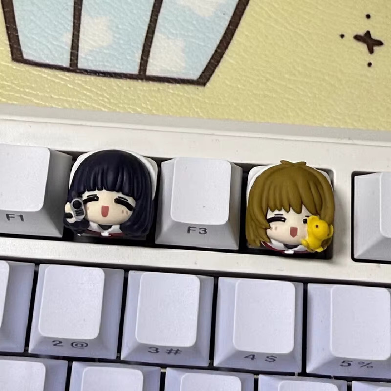 Ajazz Card Captor Sakura Kinomoto Sakura Keycap Clow Wizard Anime Charakter Esc-Ersatztastatur-Zubehör in Multicolour - Bild 2