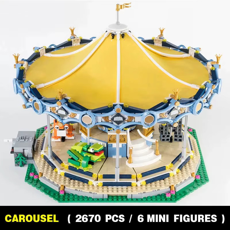LEGO Set / Bundle, Achterbahn, Loop-Achterbahn, Riesenrad, Karussell, Fahrzeuge, Kunststoff, Bunt / Mehrfarbig - Bild 2